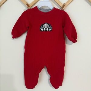 Vintage Carters Embroidered Dog Corduroy Jumpsuit